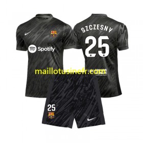 Maillot de Foot FC Barcelone Wojciech Szczesny 25 Extérieur Gardien 2024-25 - Enfant